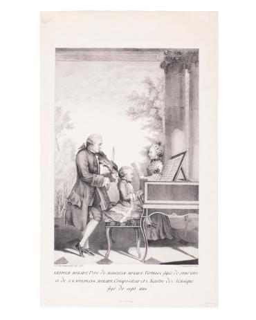Leopold Mozart and his two Children (after de Carmontelle)