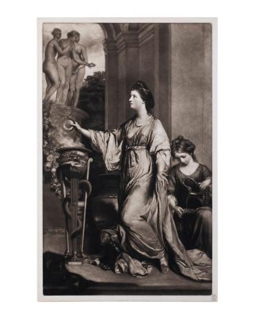 Lady Sarah Bunbury Sacrificing to the Three Graces.  (after Sir Joshua Reynolds)