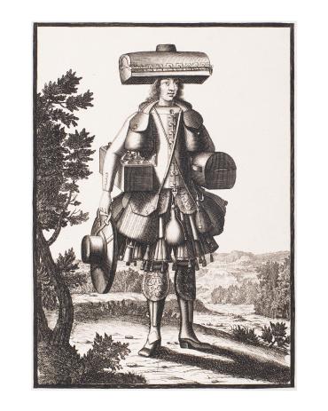 Habit de Mallettier et Coffrettier (from Costumes Grotesques)