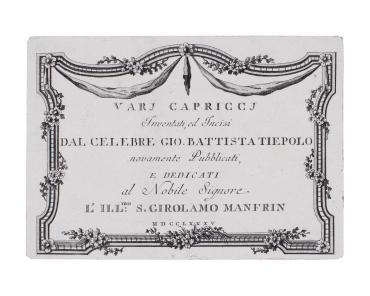 Title Page (from "Vari Capricci", series of 11 plates)
