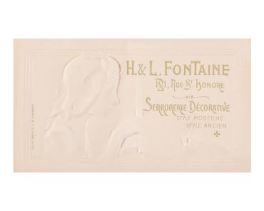 Card for H. and L. Fontaine