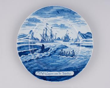 Plate with Scenes of a Whaling Expedition