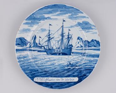 Plate with Scenes of a Whaling Expedition