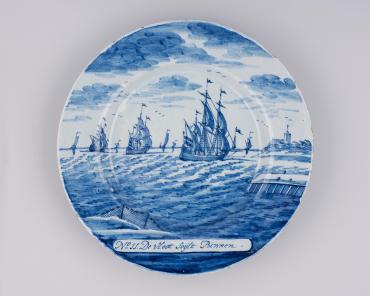 Plate with Scenes of a Whaling Expedition