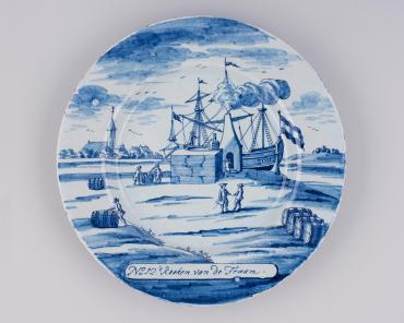 Plate with Scenes of a Whaling Expedition