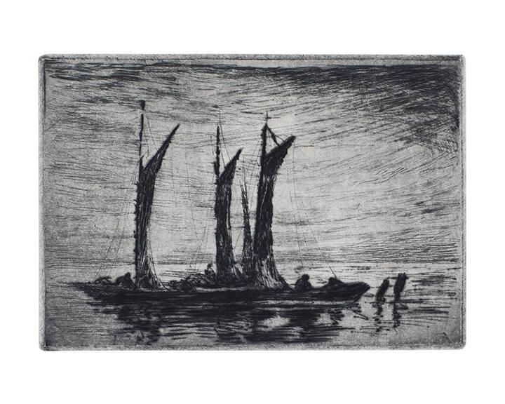 Boats on the Thames, Evening