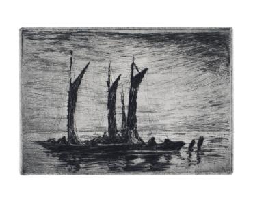 Boats on the Thames, Evening