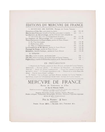 La complainte de Monsieur Benoît (Répertoire des pantins, M.F. 4)