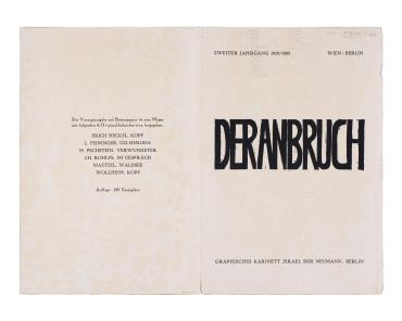 Der Anbruch: Zweiter Jahrgang 1919/1920 [serial]