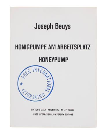 Honigpumpe am Arbeitsplatz (Originalgrafik: Free International University, Nrs. 1-10)