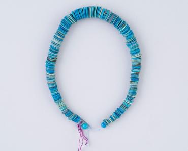 Necklace of disk-shaped beads