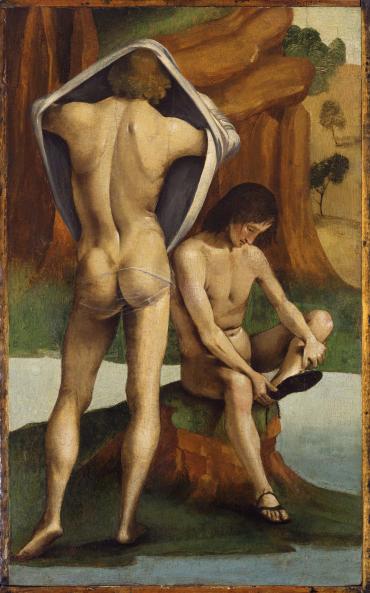Figures in a Landscape: Two Nude Youths