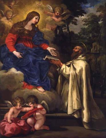 Saint Peter Damien Offering the Rule of the Camaldolese Order to the Virgin