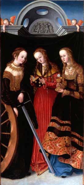 Saints Catherine, Margaret, and Barbara