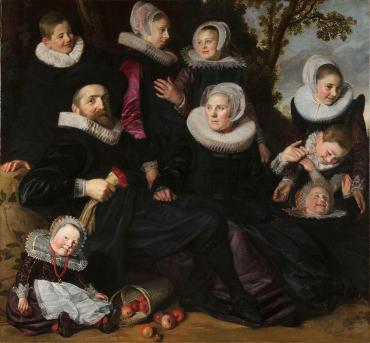 Van Campen Family Portrait in a Landscape