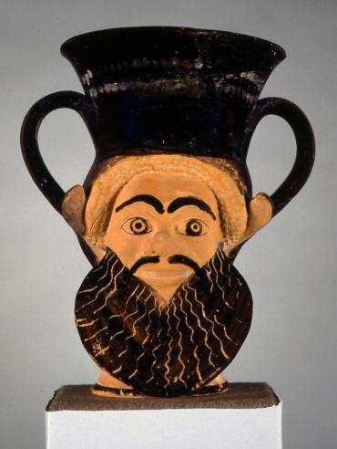 Kantharos (drinking cup) in the Form of a Satyr’s Head