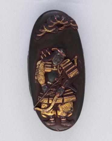 Kashira: Warrior with Bow and Arrow