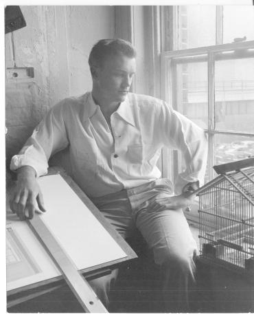 Untitled (Jensen Yow in his Greenwich Village apartment), from a collection of 33 photographs of members of Lincoln Kirstein's circle