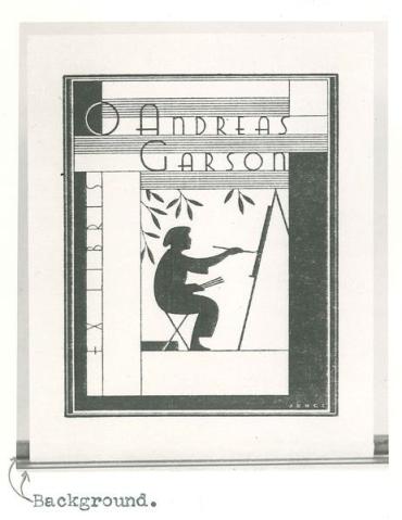 Bookplate-Ex Libris- O Andreas Garson