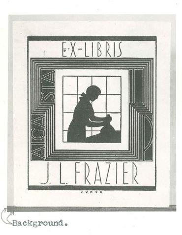Bookplate- Ex Libris- J.L.Frazier