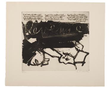 Revenge, by Harold Rosenberg, from 21 Etchings and Poems