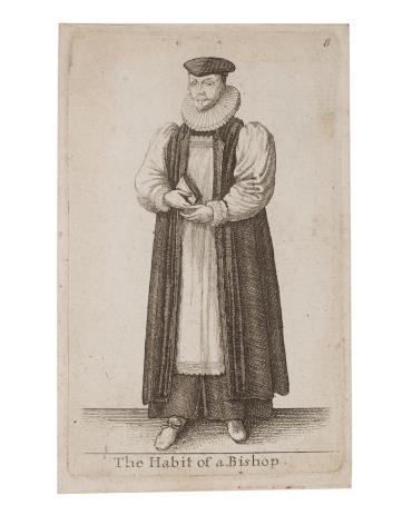 Habit of a Bishop (From a set of 9 plates on English Statesmen)