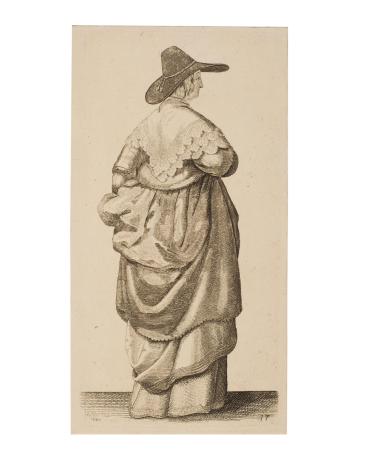 Blonde Woman, plate 16 from: Ornatus Muliebris Anglicanus (The Severall Habits of English Women...)