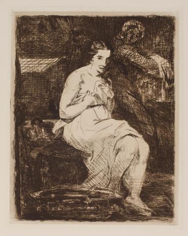 La Toilette (from the series Huit gravures a l’eau - forte par Edouard Manet, No. 6