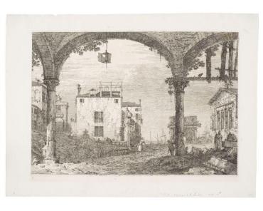 The Portico with a Lantern  (from series Vedute, altre prese da i luoghi, altre ideate, 31 plates)