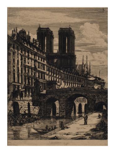 Le Petit Pont, from Eaux-fortes sur Paris, pl.7 (D-W 24 III/VII - S 27)