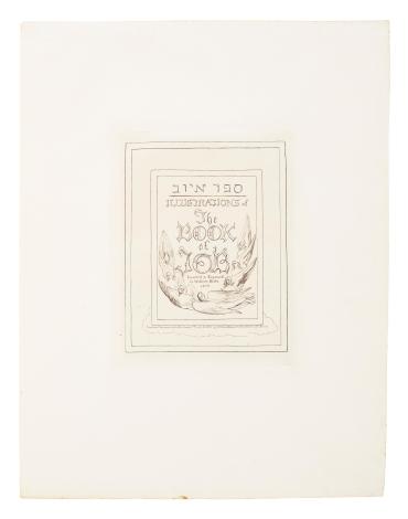 Title Page, illustrations of The Book of Job, ii/ii