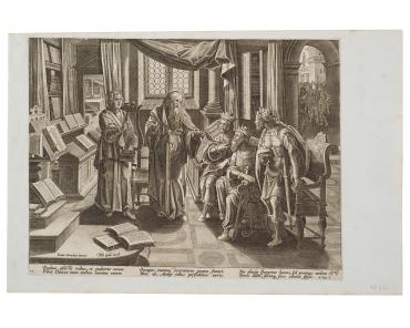 Minstrel Playing Before the Kings of Israel, Judah and Edom, from the series "Encomium Musices"