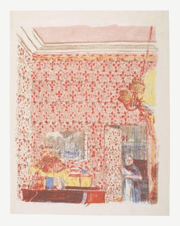 Interior with Pink Wallpaper I, from Landscapes and Interiors


