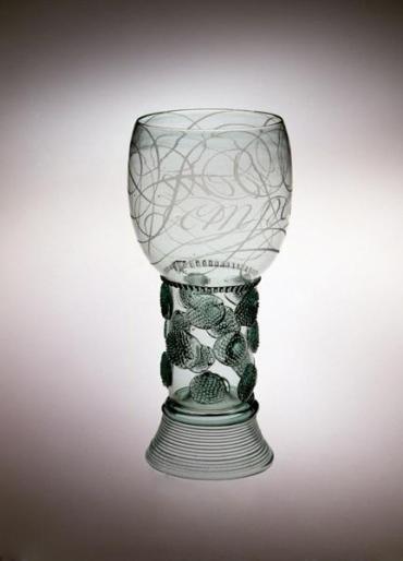 Wine Glass (Roemer) with Latin Inscription Semper Idem [Always the Same]