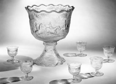 Punch Bowl with Six Cups