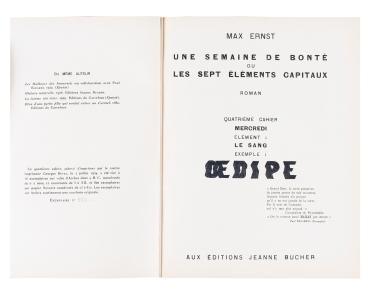 Illustrations from Oedipe, vol. 4 of Une Semaine de Bonté ou Les Sept Eléments Capitaux