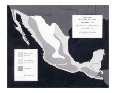 Map with Principle Natural Regions of Mexico...