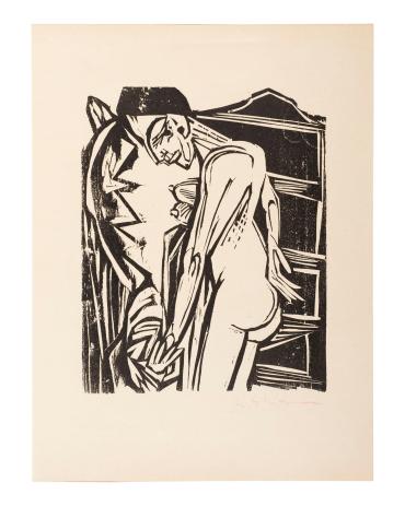 [woodcut] Kirchner-Zeichnungen: 100 Tafeln und Zahlreiche Holzschnitte im Text (Kirchner Drawings: 100 plates and numerous woodcuts in text)