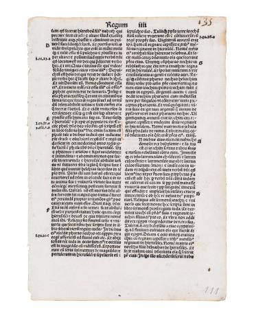 Printed leaf from Biblia Latina