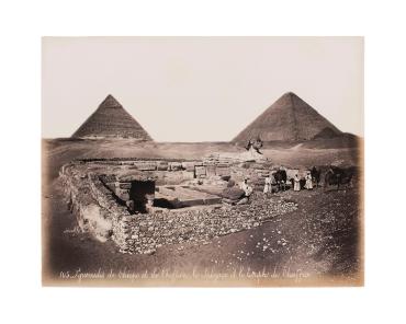 The Pyramids of Cheops and Chephren, The Sphynx and the Temple of Chephren  (Pyramides de Chéops et de Cheffren, le Sphynx et le temple du Cheffren)