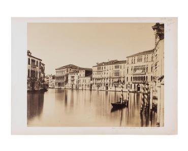 Venezia, Palazzi Foscari, Giustinian  e  Rezzonico sul Canal Grande