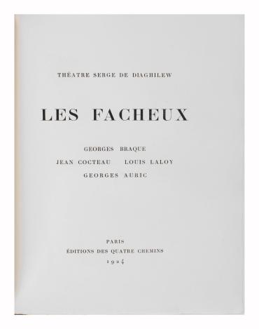 Les fâcheux (Théatre Serge de Diaghilew) [2 v.]