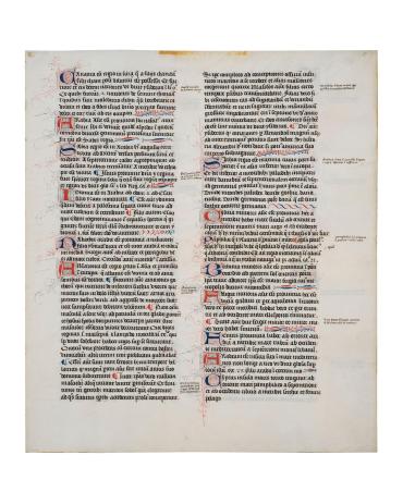 Page of the so-called Glanville Manuscript: Descriptio Orbis