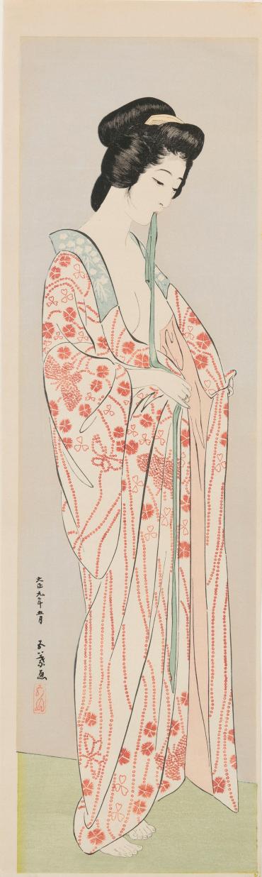 Woman in Under-kimono