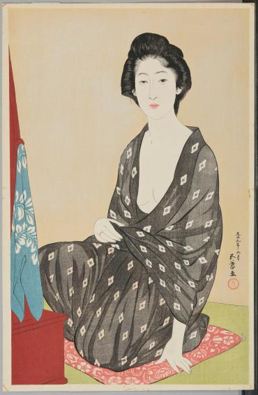 Woman in a Summer Kimono