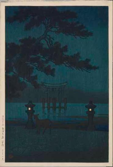 Misty Night (Miyajima), from “Souvenirs of Travel, Second Series” 
