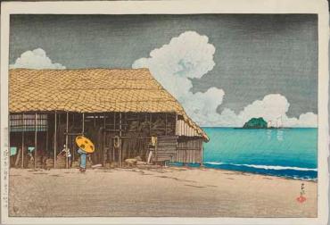 Beach Shed (Himi, Etchu), from “Souvenirs of Travel, Second Series” 
