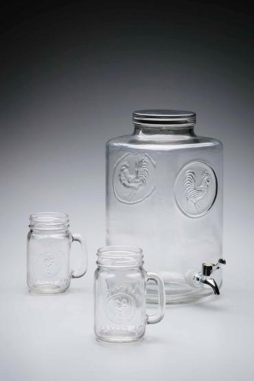 Farm-to-Shaker Dispenser and Drinking Jars