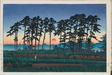Ichinokura, Ikegami (Setting Sun), from “Twenty Views of Tokyo”