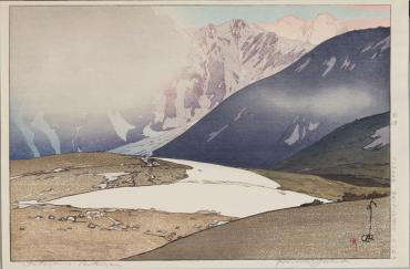 Bessan, the Tateyama Range, from “Twelve Subjects of the Japan Alps”
